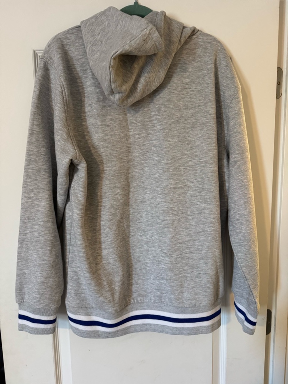 NFL Buffalo Bills Gray Pullover Hoodie with Blue & Red Logo - Picture 3 of 3